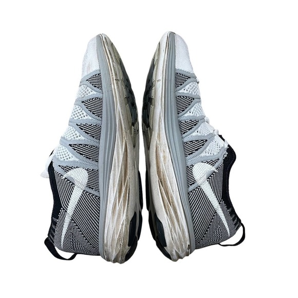Nike Flyknit Lunar 2 Trainer White/Wolf Gray Sneaker - Women's Size 8 - Picture 11 of 12